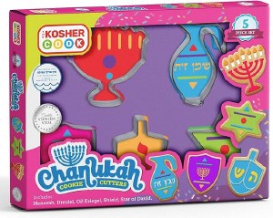 Picture of Stainless Steel Chanukah Cookie Cutters 5 Piece Set